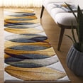 thumbnail image 1 of Safavieh Hollywood Dalia Abstract Runner Rug, Gold/Blue, 2'3" x 8', 1 of 10