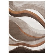 SAFAVIEH Hollywood Dalton Abstract Area Rug, Beige/Brown, 8' x 10'