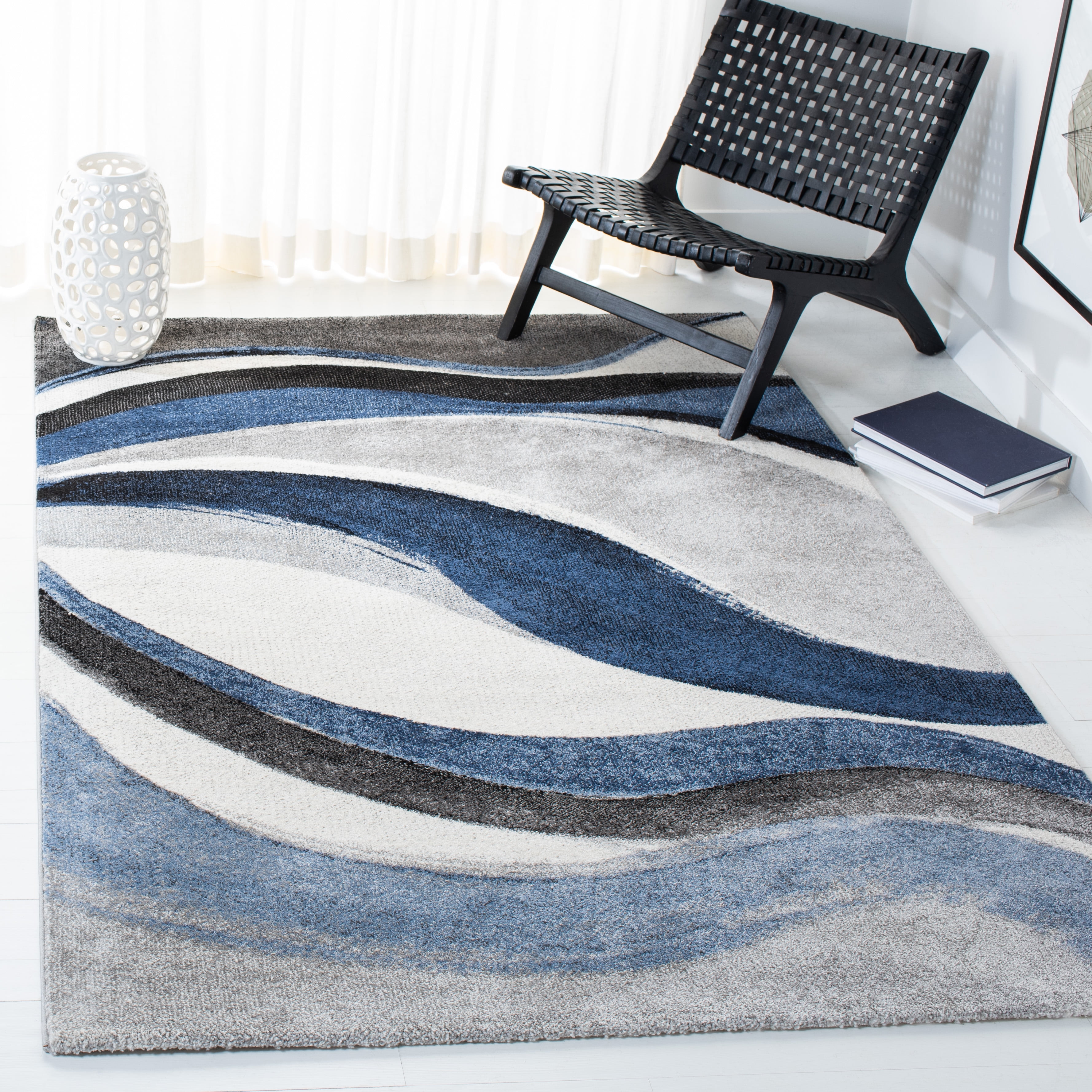Safavieh Hollywood Dalton Abstract Area Rug, Gray/Blue, 10'6" x 14'