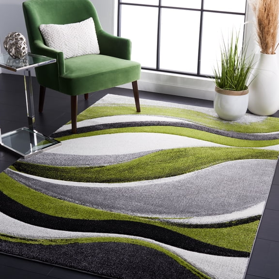 Safavieh Hollywood Dalton Abstract Area Rug, Gray/Green, 2' x 3'