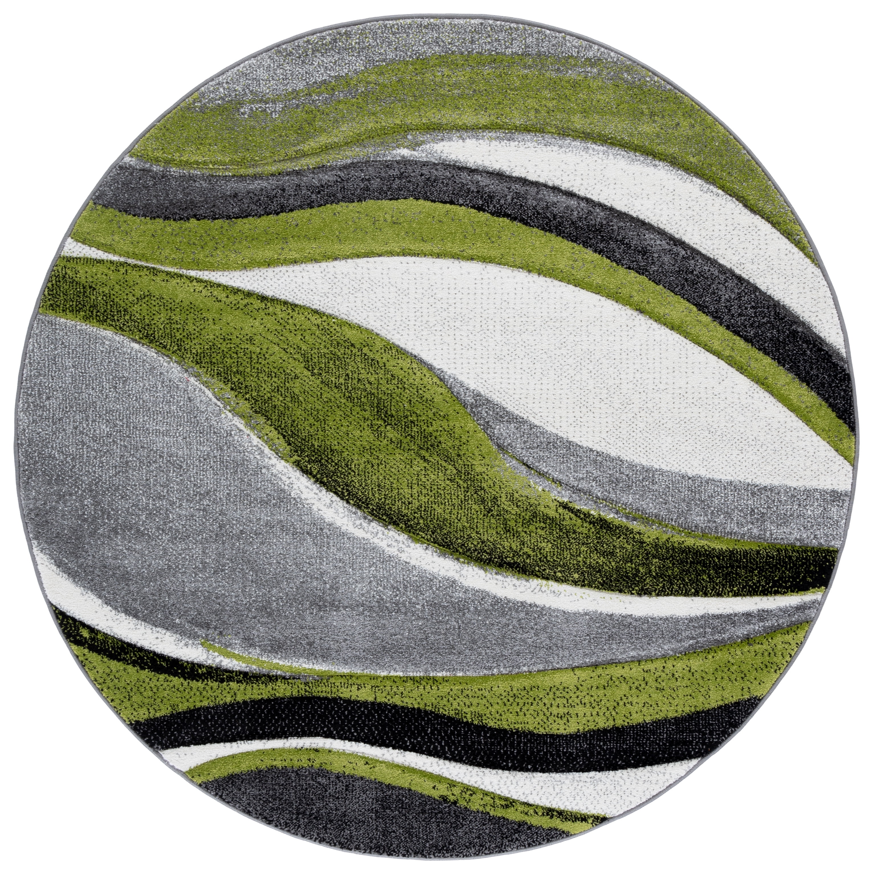 SAFAVIEH Hollywood Dalton Abstract Area Rug, Grey/Green, 5'3