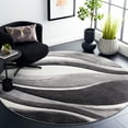 thumbnail image 1 of Safavieh Hollywood Dalton Abstract Area Rug, Gray/Ivory, 8' x 8' Round, 1 of 11
