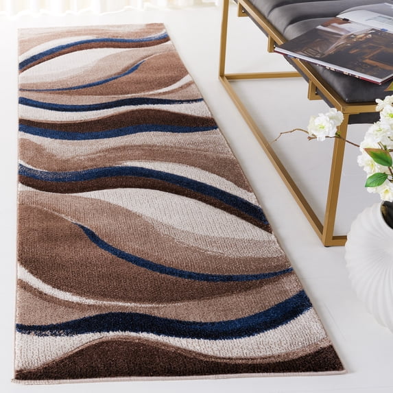 Safavieh Hollywood Dalton Abstract Runner Rug, Beige/Blue, 2'3" x 8'