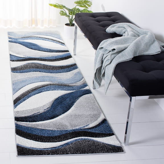 Safavieh Hollywood Dalton Abstract Runner Rug, Gray/Blue, 2'3" x 22'