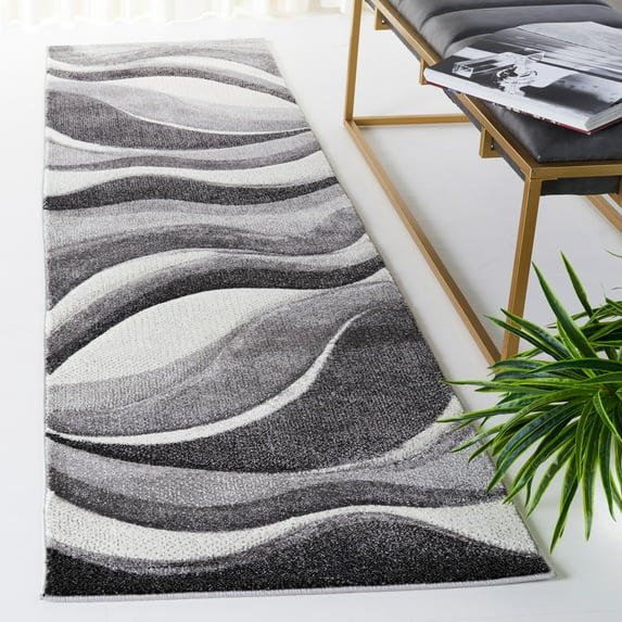 Safavieh Hollywood Dalton Abstract Runner Rug, Gray/Ivory, 2'3" x 6'