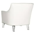 thumbnail image 1 of SAFAVIEH Hollywood Glam Tufted Acrylic Club Chair, White/Clear, 1 of 7