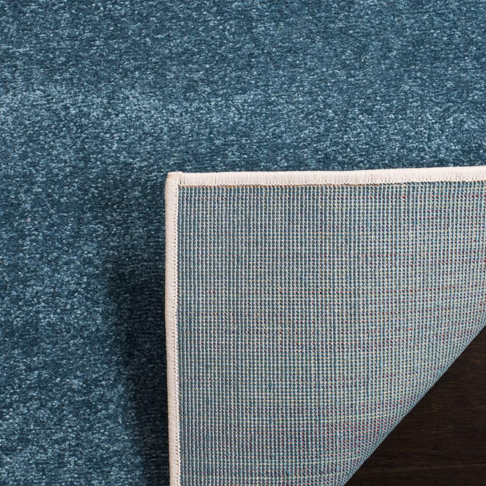 Peacock Blue and Fuchsia Mid-Century Modern Area Rug