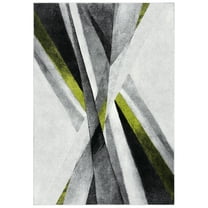 SAFAVIEH Hollywood Jennifer Abstract Area Rug, Grey/Green, 6'7" x 9'