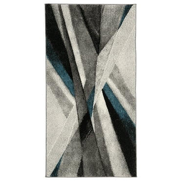 SAFAVIEH Hollywood Jennifer Abstract Area Rug, Grey/Teal, 2'7" x 5'