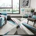 thumbnail image 1 of Safavieh Hollywood Jennifer Abstract Area Rug, Gray/Teal, 9' x 12', 1 of 8