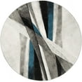 thumbnail image 1 of SAFAVIEH Hollywood Jennifer Abstract Area Rug, Grey/Teal, 9' x 9' Round, 1 of 5