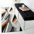 thumbnail image 1 of Safavieh Hollywood Jennifer Abstract Runner Rug, Gray/Orange, 2'3" x 8', 1 of 11