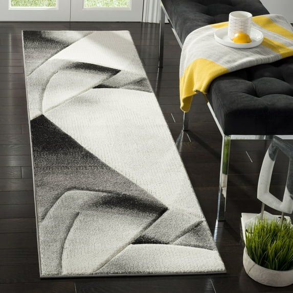 Safavieh Hollywood Joandra Abstract Runner Rug, Gray/Dark Gray, 2'3" x 8'