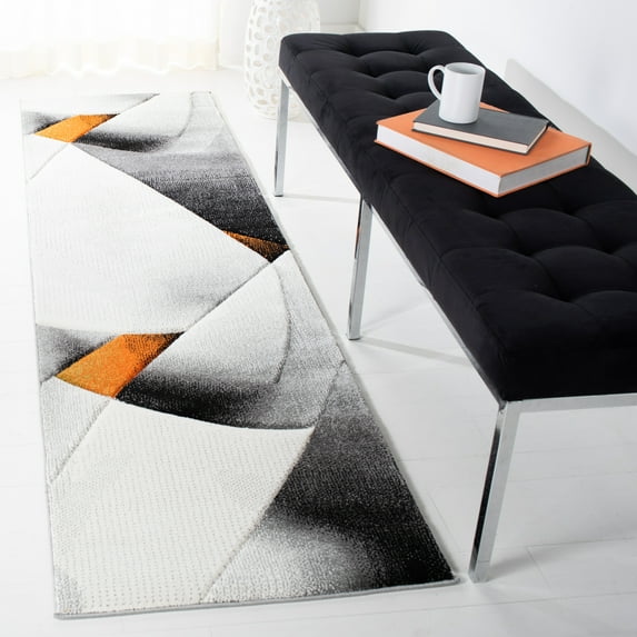 Safavieh Hollywood Joandra Abstract Runner Rug, Gray/Orange, 2'3" x 8'