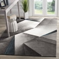 thumbnail image 1 of Safavieh Hollywood Nicholas Abstract Area Rug, Gray/Teal, 5'3" x 7'6", 1 of 8