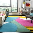 thumbnail image 1 of Safavieh Hollywood Priscilla Abstract Area Rug, Peacock Blue/Fuchsia, 8' x 10', 1 of 8