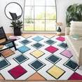 thumbnail image 1 of Safavieh Hollywood Ronni Geometric Area Rug, Ivory/Peacock Blue, 8' x 10', 1 of 8