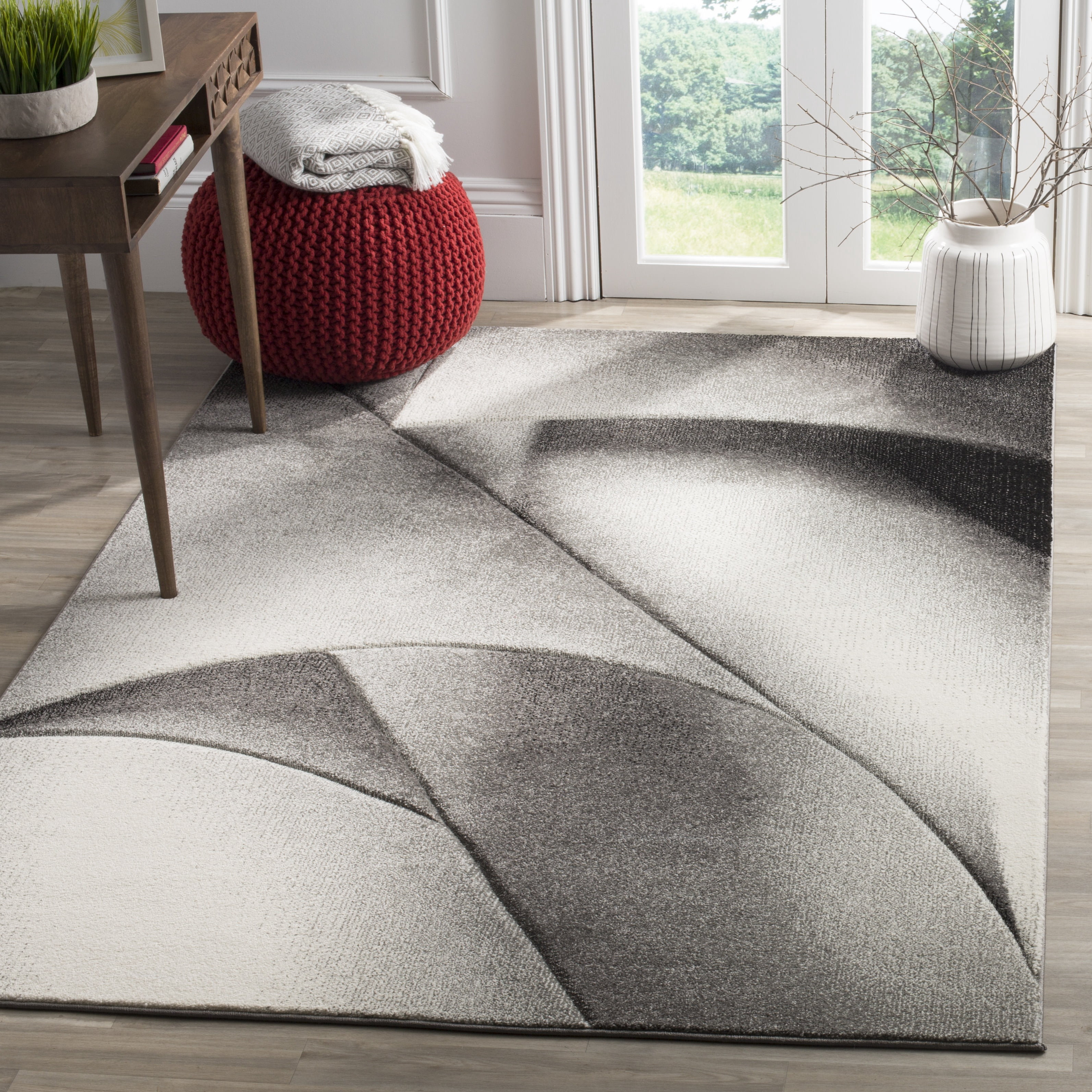 Safavieh Hollywood Salome Abstract Area Rug, Gray/Dark Gray, 5'3" x 7'6"