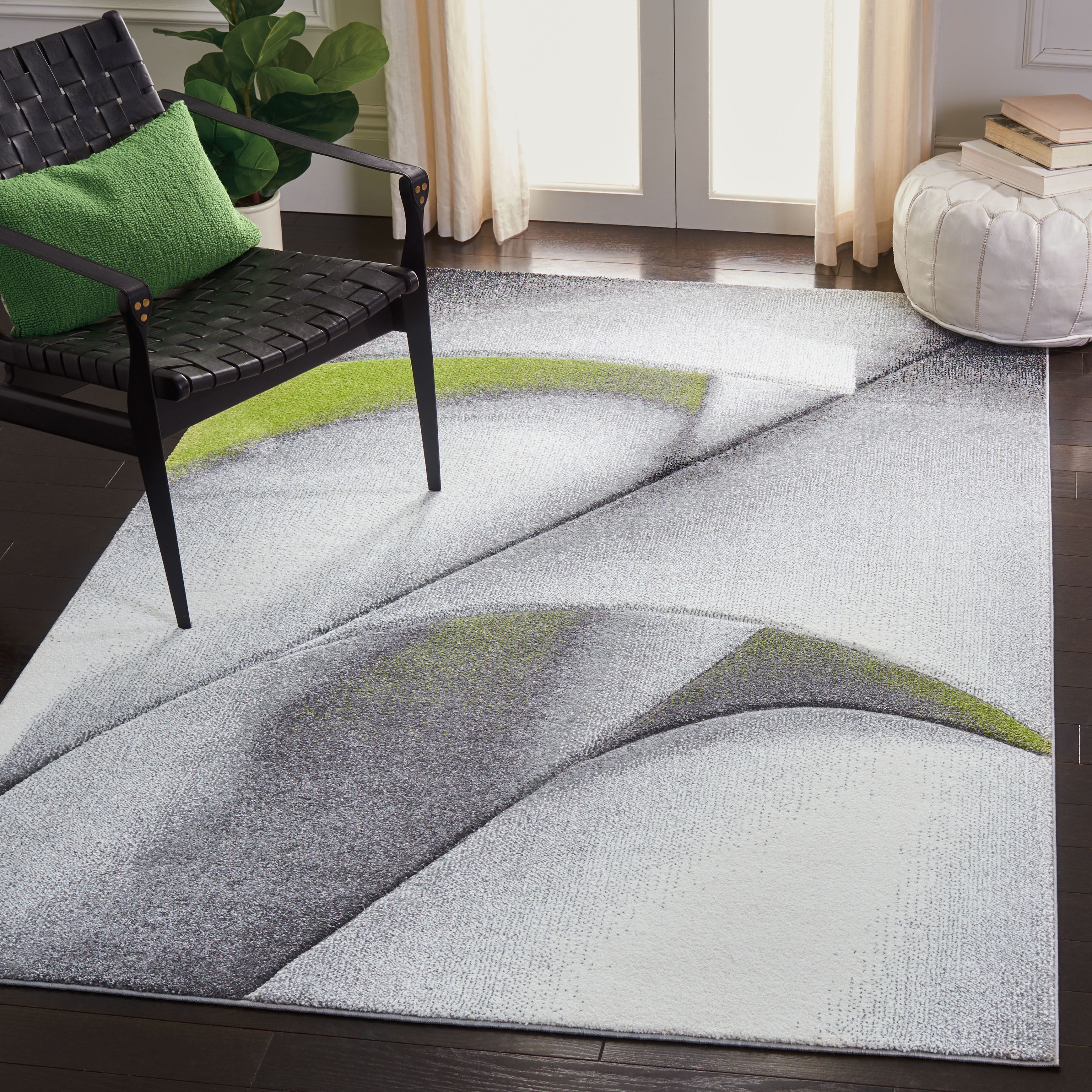 Safavieh Hollywood Salome Abstract Area Rug, Gray/Green, 8' x 10'