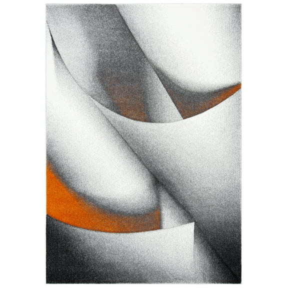 SAFAVIEH Hollywood Salome Abstract Area Rug, Grey/Orange, 4' x 6'