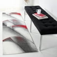 thumbnail image 1 of Safavieh Hollywood Salome Abstract Runner Rug, Gray/Red, 2'3" x 8', 1 of 10