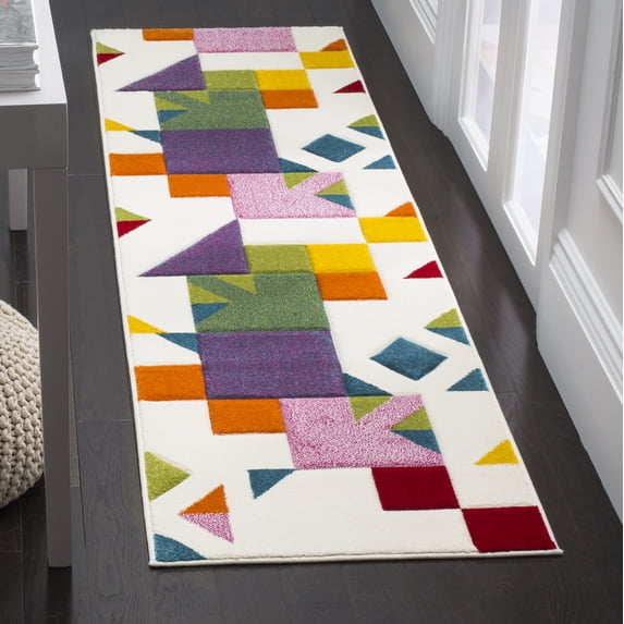 Safavieh Hollywood Victoria Abstract Runner Rug, Ivory/Rose, 2'3" x 8'