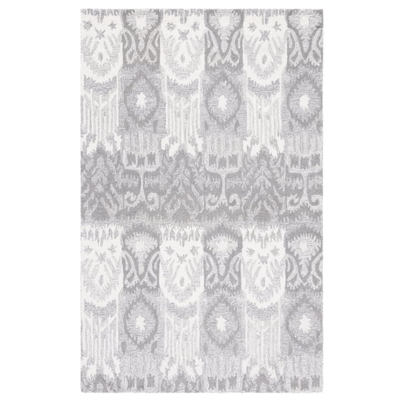 SAFAVIEH Horizon Konstantinos Abstract Shag Area Rug, Grey/Green, 9' x 12'