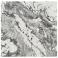 thumbnail image 1 of SAFAVIEH Horizon Konstantinos Abstract Shag Area Rug, Grey/Ivory, 4' x 4' Square, 1 of 11