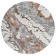 thumbnail image 1 of SAFAVIEH Horizon Konstantinos Abstract Shag Area Rug, Grey/Rust, 9' x 9' Round, 1 of 11