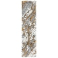 thumbnail image 1 of SAFAVIEH Horizon Konstantinos Abstract Shag Runner Rug, Grey/Gold, 2' x 13', 1 of 11