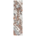 thumbnail image 1 of SAFAVIEH Horizon Konstantinos Abstract Shag Runner Rug, Grey/Rust, 2' x 19', 1 of 11