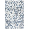 thumbnail image 1 of SAFAVIEH Horizon Milica Abstract Shag Area Rug, Ivory/Blue, 4' x 6', 1 of 8