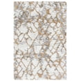 thumbnail image 1 of SAFAVIEH Horizon Milica Abstract Shag Area Rug, Ivory/Gold, 5'3" x 7'7", 1 of 8