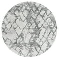 thumbnail image 1 of SAFAVIEH Horizon Milica Abstract Shag Area Rug, Ivory/Green, 6'7" x 6'7" Round, 1 of 8