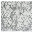 thumbnail image 1 of SAFAVIEH Horizon Milica Abstract Shag Area Rug, Ivory/Green, 6'7" x 6'7" Square, 1 of 8