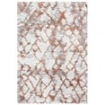 thumbnail image 1 of SAFAVIEH Horizon Milica Abstract Shag Area Rug, Ivory/Rust, 4' x 6', 1 of 8
