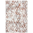 thumbnail image 1 of SAFAVIEH Horizon Milica Abstract Shag Area Rug, Ivory/Rust, 5'3" x 7'7", 1 of 8
