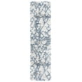 thumbnail image 1 of SAFAVIEH Horizon Milica Abstract Shag Runner Rug, Ivory/Blue, 2' x 7', 1 of 8