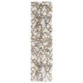 thumbnail image 1 of SAFAVIEH Horizon Milica Abstract Shag Runner Rug, Ivory/Gold, 2' x 11', 1 of 8
