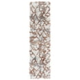 thumbnail image 1 of SAFAVIEH Horizon Milica Abstract Shag Runner Rug, Ivory/Rust, 2' x 8', 1 of 8