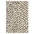 thumbnail image 1 of SAFAVIEH Hudson Adam Chevron Shag Area Rug, Ivory/Grey, 2' x 3', 1 of 6