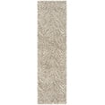 thumbnail image 1 of SAFAVIEH Hudson Adam Chevron Shag Runner Rug, Ivory/Grey, 2'3" x 8', 1 of 5