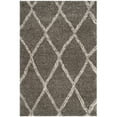 thumbnail image 1 of SAFAVIEH Hudson Adella Geometric Diamonds Shag Area Rug, Grey/Ivory, 5'1" x 7'6", 1 of 11