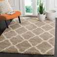 thumbnail image 1 of SAFAVIEH Hudson Aline Geometric Shag Area Rug, Beige/Ivory, 9' x 12', 1 of 8