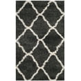 thumbnail image 1 of SAFAVIEH Hudson Aline Geometric Shag Area Rug, Dark Grey/Ivory, 3' x 5', 1 of 12
