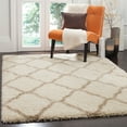 thumbnail image 1 of SAFAVIEH Hudson Aline Geometric Shag Area Rug, Ivory/Beige, 10' x 14', 1 of 8