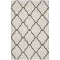 thumbnail image 1 of SAFAVIEH Hudson Aline Geometric Shag Area Rug, Ivory/Grey, 4' x 6', 1 of 12