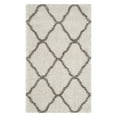 thumbnail image 1 of SAFAVIEH Hudson Aline Geometric Shag Area Rug, Ivory/Grey, 7' x 7' Square, 1 of 12