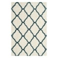 thumbnail image 1 of SAFAVIEH Hudson Aline Geometric Shag Area Rug, Ivory/Slate Blue, 3' x 5', 1 of 12