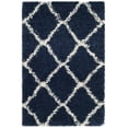 thumbnail image 1 of SAFAVIEH Hudson Aline Geometric Shag Area Rug, Navy/Ivory, 2'3" x 3'9", 1 of 6
